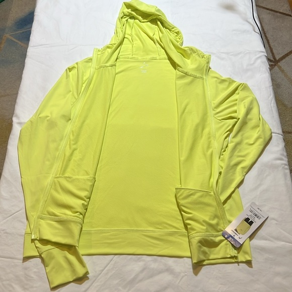 NWT HEAD Neon Yellow Green Performance Hoodie sz L - Picture 5 of 7